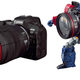 A Canon DSLR that transforms into an Optimus Prime figure.
